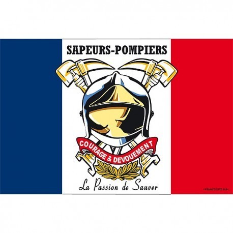 DRAPEAU SAPEURS POMPIERS