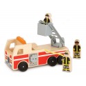 CAMION POMPIERS EN BOIS
