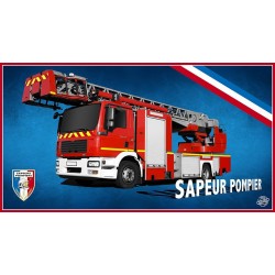 DRAP DE BAIN CAMION POMPIER