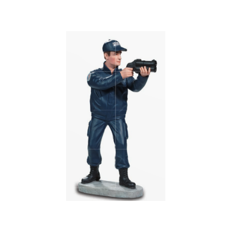 STATUETTE policier avec flashball