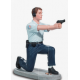 STATUETTE policier tirant un genoux à terre