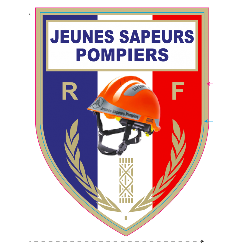 Stiker casque f1 Pompier - Boutique France ELITE