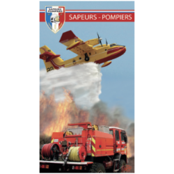 DRAP DE BAIN SAPEURS-POMPIERS