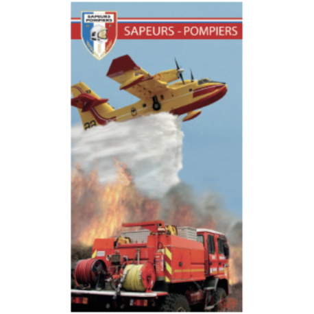 DRAP DE BAIN SAPEURS POMPIERS