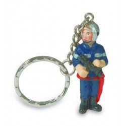 PORTE-CLES SAPEURS-POMPIERS AVEC LANCE