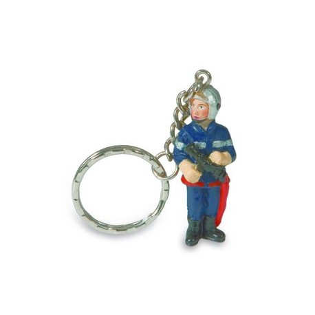 PORTE-CLES SAPEUR POMPIER AVEC LANCE