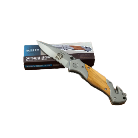 COUTEAU DE SECURITE "RESCUE" + ETUI