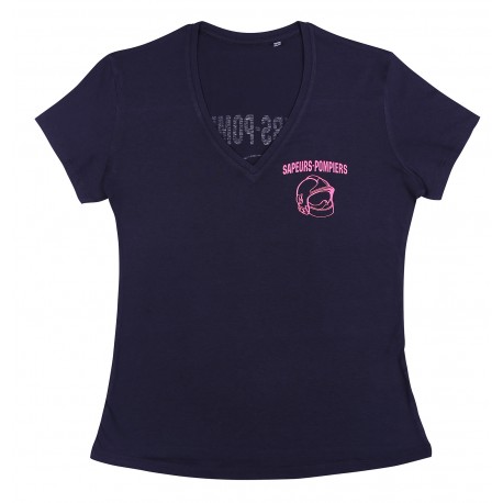 t shirt femme rose fluo