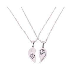 Double pendentif coeur SP