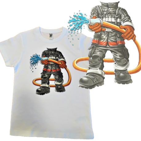 T-Shirt enfant Comme un Pompier