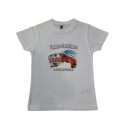 T-SHIRT SAPEURS-SAUVETEURS ENFANT BLANC