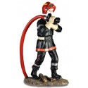 STATUETTE POMPIER FEU DE FORET
