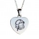 PENDENTIF COEUR ACIER