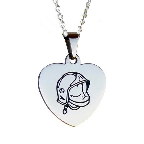 PENDENTIF COEUR ACIER