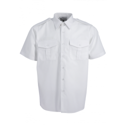 CHEMISETTE PILOTE HOMME BLANCHE MANCHE COURTE