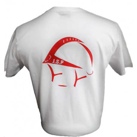 T-SHIRT BLANC JSP LOGO ROUGE