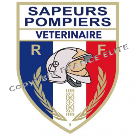 AUTOCOLLANT SAPEURS-POMPIERS VETERINAIRE