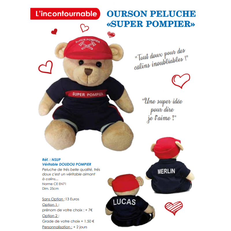 Des peluches pour rassurer les enfants pris en charge par les pompiers