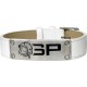 BRACELET CUIR BLANC SAPEURS-POMPIERS