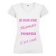 T-SHIRT MAMAN COOL BLANC COL V