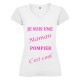 T-SHIRT MAMAN COOL BLANC COL V