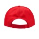 CASQUETTE ROUGE COTON JSP AVEC BRODERIE