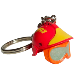 Porte-clés casque de pompier prénom personnalisé – 7 couleurs au choix -  Cadeaux personnalisés AGDA PHOTO