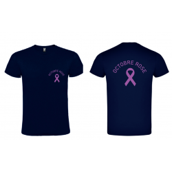 T-SHIRT OCTOBRE ROSE BLEU + SYMBOLE