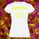 T-SHIRT FEMME Blanc Fluo