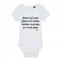 BODY "BONNE NUIT PAPA BONNE NUIT MAMAN REPOSEZ VOUS BIEN CA VA PAS DURER"