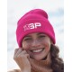 BONNET FUCHSIA BRODE CASQUE F1