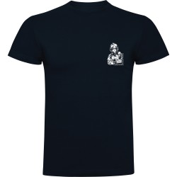 T-SHIRT LOGO POMPIER ARI MC BLEU MARINE