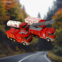 COFFRET DE 10 CAMIONS DE POMPIERS