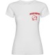 T-SHIRT FEMME BLANC LOGO ROUGE