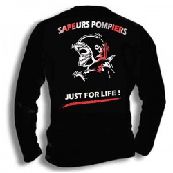 T-SHIRT POMPIER JUST FOR LIFE ML