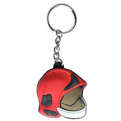 PORTE-CLES CASQUE F1 PVC COULEUR