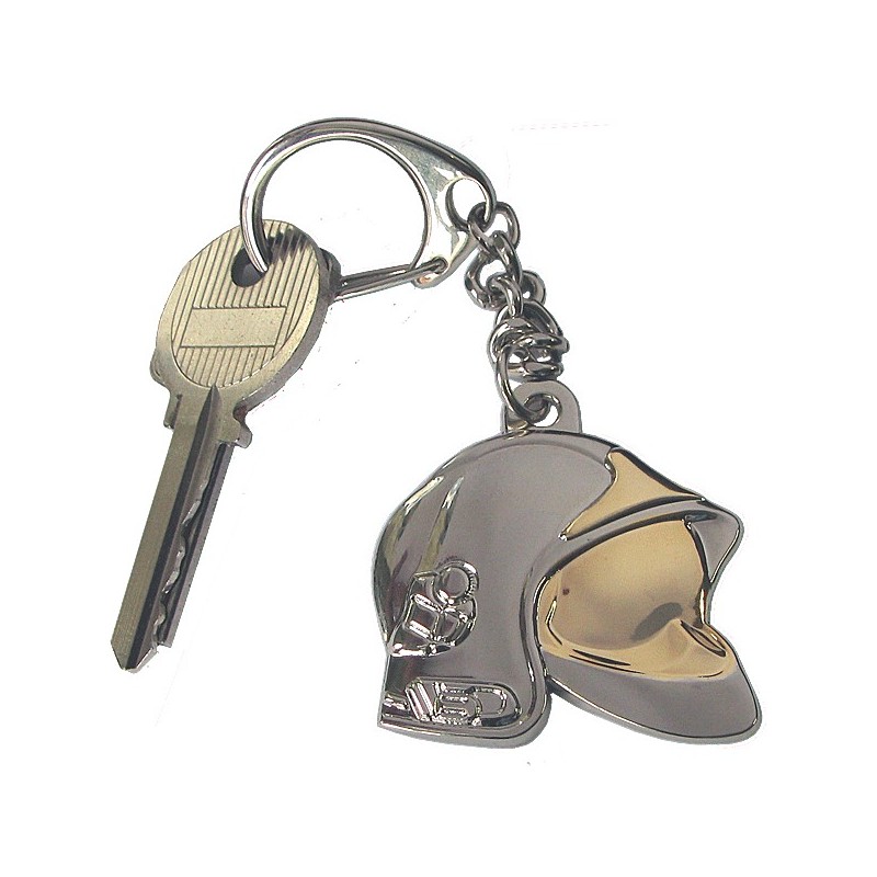 Porte-clés avec du cuir SAPEURS POMPIERS 18 (FR) - FEU1