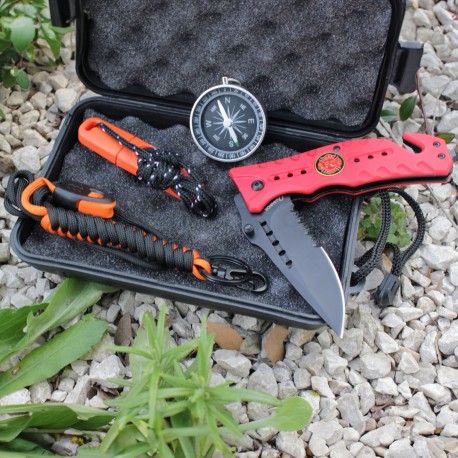 SET COUTEAU SP ROUGE BOUSSOLE