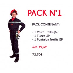 PACK EQUIPEMENT JSP N°1 VESTE + T-SHIRT + PANTALON
