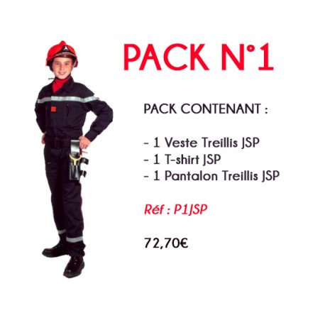 PACK EQUIPEMENT JSP N°1 VESTE + T-SHIRT + PANTALON