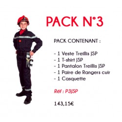 PACK EQUIPEMENT JSP N°3 VESTE + T-SHIRT + PANTALON + RANGERS + CASQUETTE