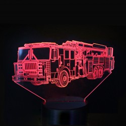 LAMPE 3D CAMION DE POMPIER