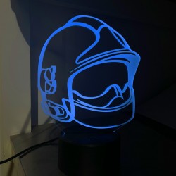 LAMPE 3D CASQUE DE POMPIER