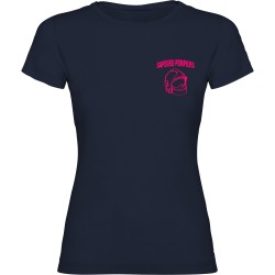 T-SHIRT FLUO FEMME MARINE