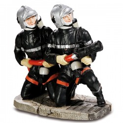 STATUETTE BINOME POMPIERS