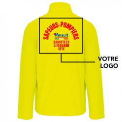 VESTE SOFTSHELL SAPEUR POMPIER SAUVETEUR PERSONNALISÉE