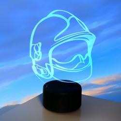 LAMPE 3D CASQUE DE POMPIER