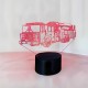 LAMPE 3D CAMION DE POMPIER