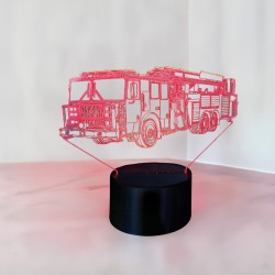 LAMPE 3D CAMION DE POMPIER
