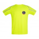 T-SHIRT SPORT BANDES RETRO LOGO PERSONNALISÉ MANCHES COURTES